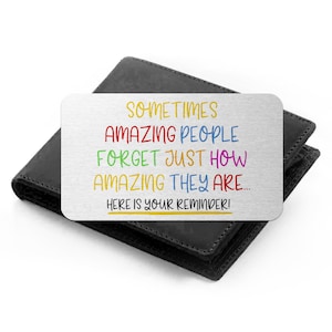 Vous êtes un cadeau de portefeuille incroyable, un cadeau de carte de portefeuille, je t'aime plus, un cadeau pour lui, un cadeau pour elle, un souvenir d'amitié