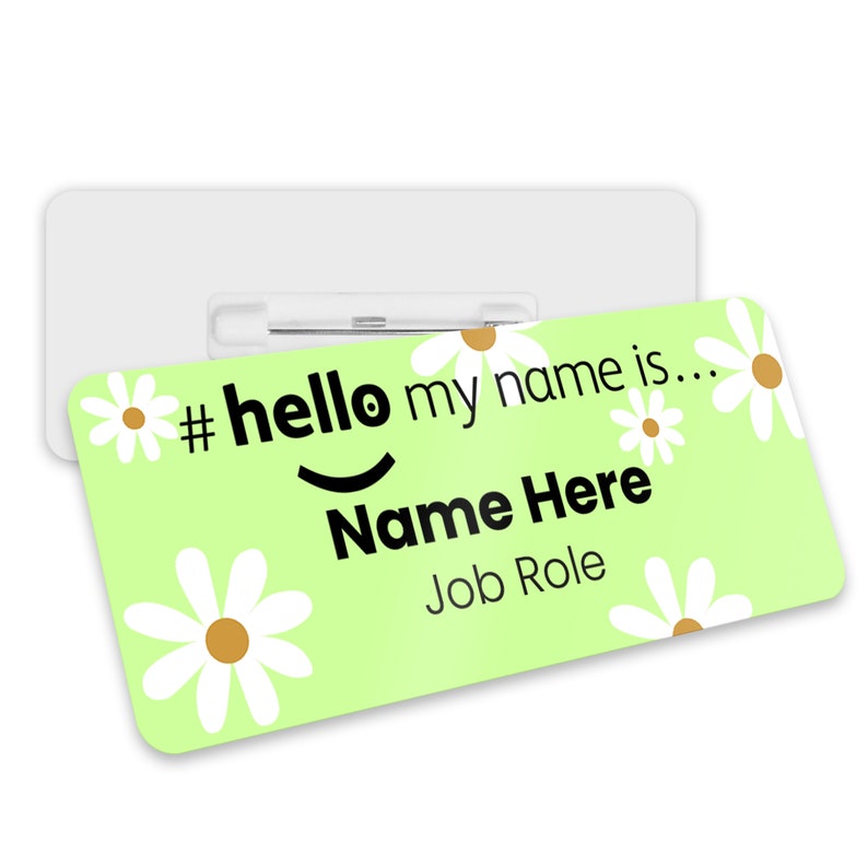 Hello My Name is Daisy Name Badge Student Nurse Doctor Midwife Hospital NHS Practitioner Nursery school Hello My Name is Daisy Badge Lime