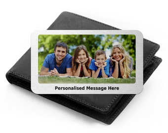 Personalized Photo Wallet Card: Aluminum Keepsake Gift