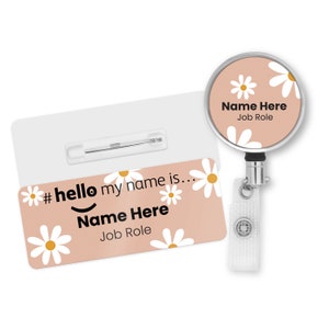 Hello My Name is Daisy Name Badge Student Nurse Doctor Midwife Hospital NHS Practitioner Nursery school Hello My Name is Daisy Badge image 7