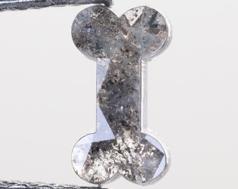 0.25 CT, 6.0 X 3.4 X 1.3 MM, Natural Polished Diamond Bone Shape Gray Color Beautiful Diamond, Earth Mine Stone, Conflict Free Diamond, H297