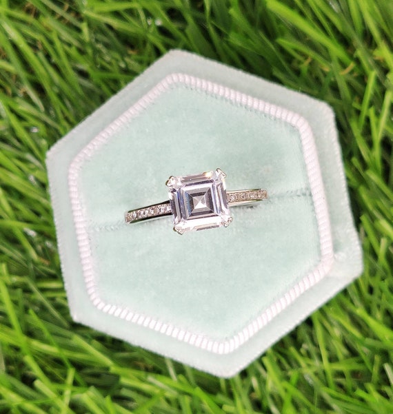 Bague Solitaire En Argent Massif 925 - Taille 55 - Occasion Portée