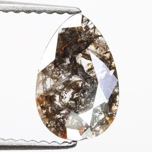 0.79 Ct, 9.3 X 6.1 X 1.3 MM, Natural Loose Pear Shape Fancy Brown Color Rose Cut Polished Diamond For Engagement Ring & Wedding Ring | H728