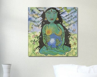 Göttin Gaia Leinwanddruck: Mutter Erde Wandkunst
