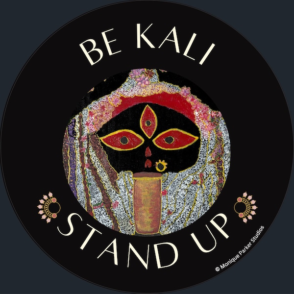 Kali Ma Vinyl Decal | Goddess Kali Sticker | Hindu Goddess Sticker | Deity sticker | Women Stand Up! Decal
