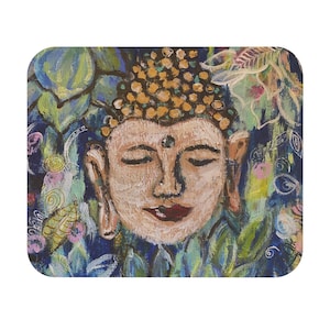 Buddha Mousepad | Bodhisattva Artistic Mouse Pad | Meditation Mousepad | Computer Accessory