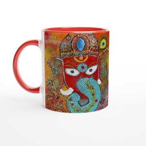 Tazza in ceramica Elefante Ganesh / Bicchieri Ganapathi / Tazza da caffè spirituale / Tazza in ceramica Yoga