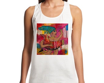 Feminist Manifesto Racerback Tank: Moisture-Wicking Pro Choice Tee