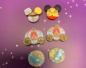 Cinderella stud earrings for girls