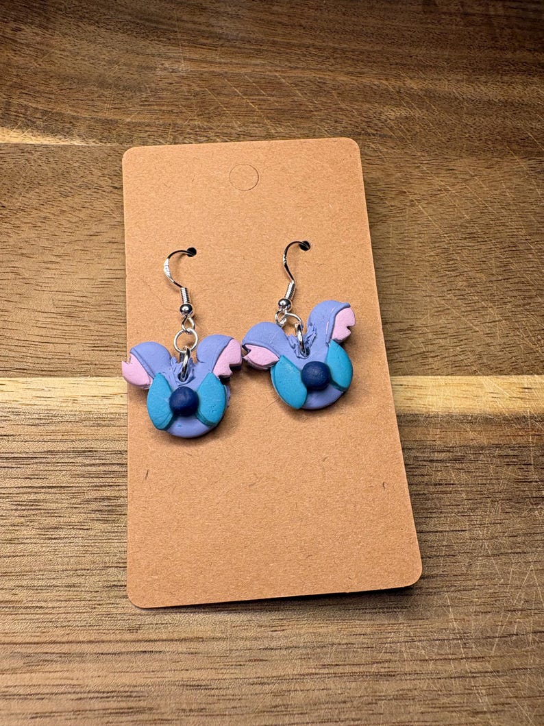 Stitch Magic Mouse dangle earrings image 1