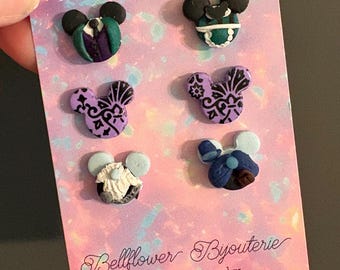 Haunted Mansion stud earring set