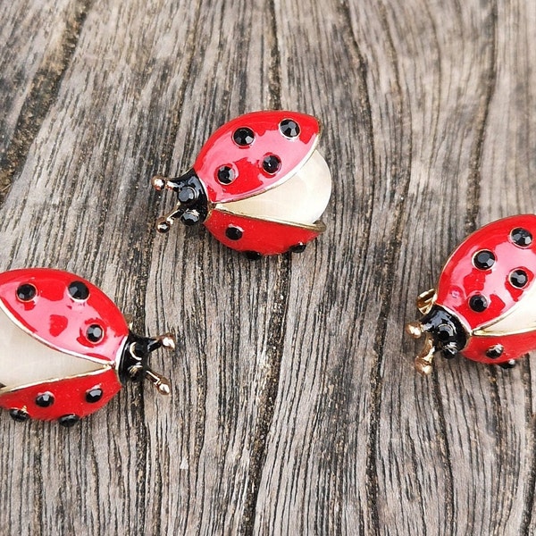 Ladybird Brooch Etsy