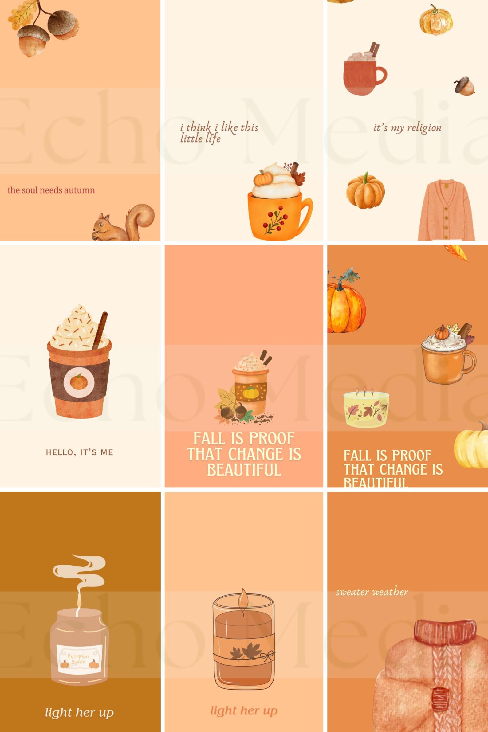 Autumn / Fall Lock-screen Pack [SET 1] - Etsy