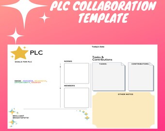 Collaborative Template -DIGITAL DOWNLOAD - Editable Google Slides