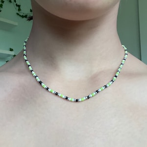 Agender Pride Flag Beaded Necklace