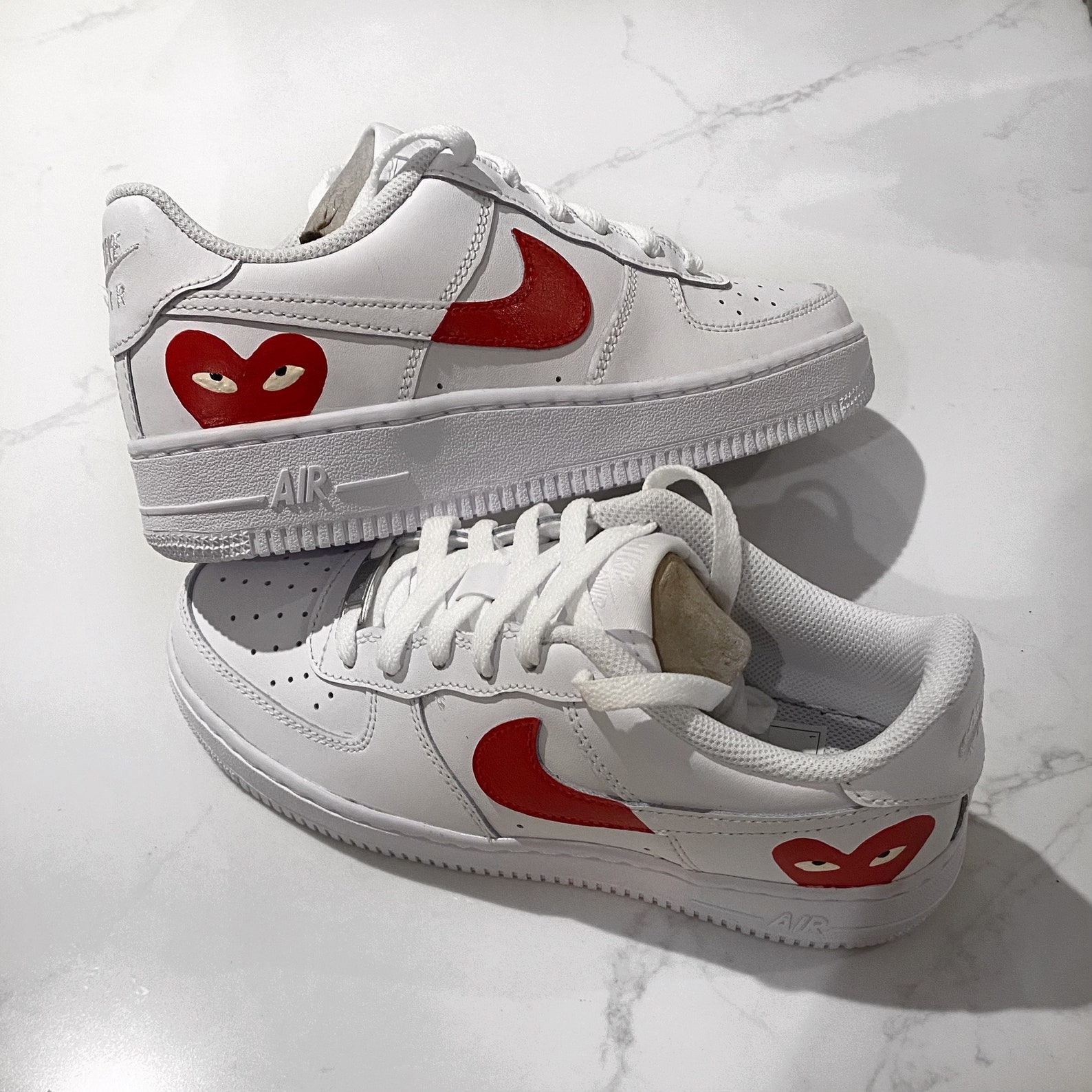 Nike Air Force 1's CDG ADULT | Etsy