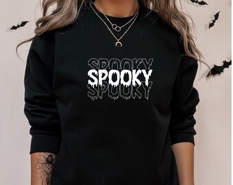 Spooky Sweatshirt | Cozy Shirt | Halloween Sweatshirt | Unisex Crewneck | Gifts For Her | Birthday Gift | Fall Clothing | Womens Fashion