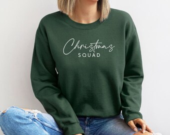 Christmas Squad Sweatshirt | Unisex Crewneck | Gifts For Her | Christmas Gift | Holiday Sweatshirt | Comfy Christmas Sweater | Minimalist