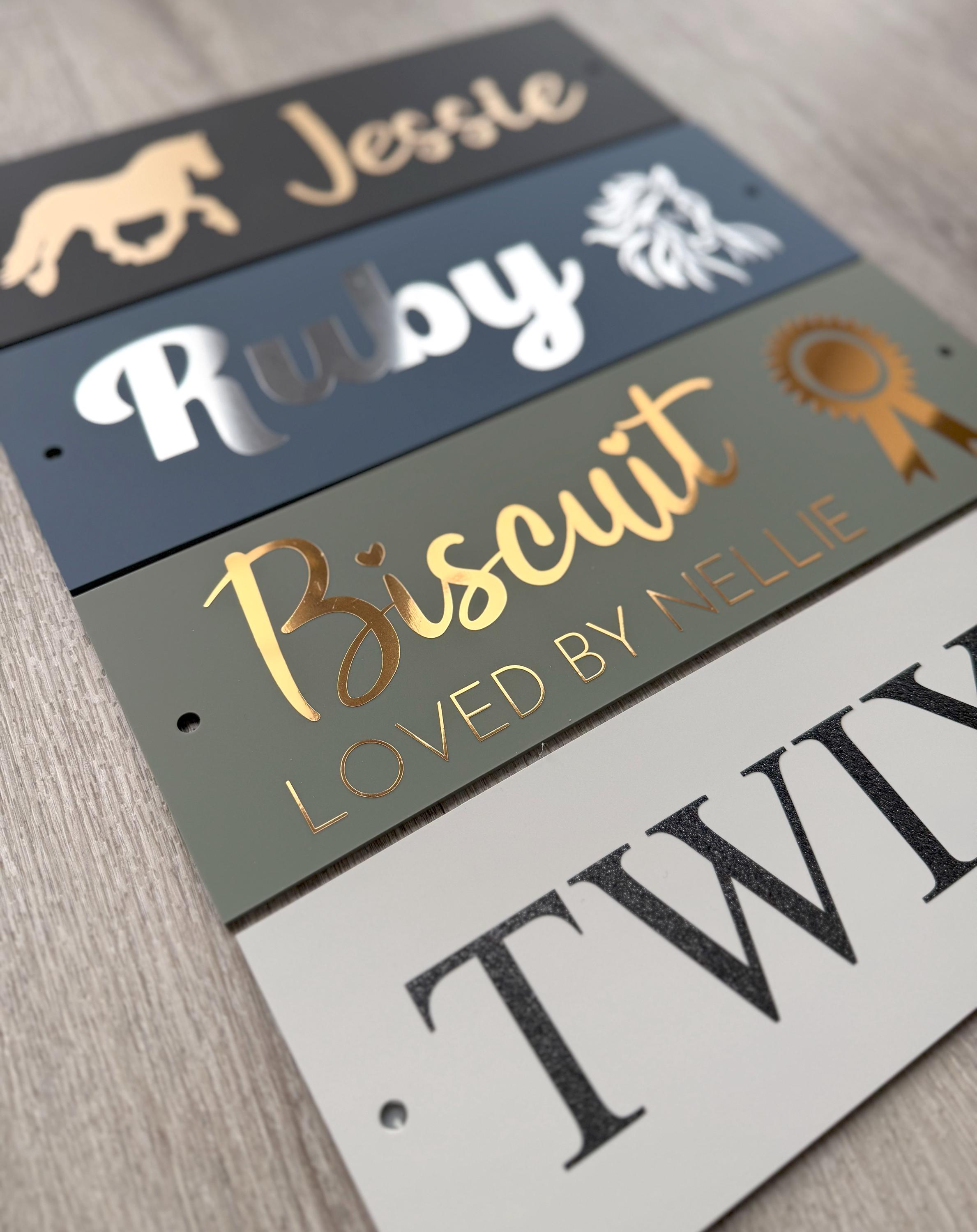 Horse Stable Name Plate / Name Sign