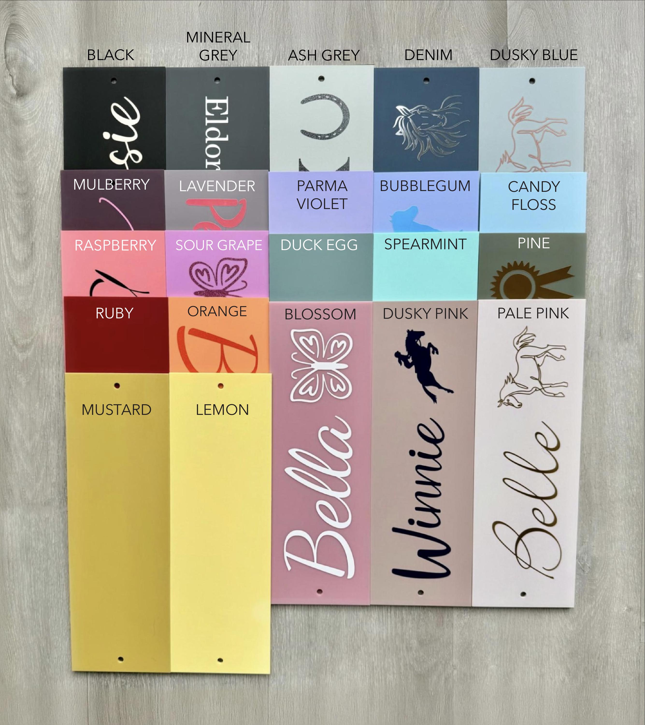 Horse Stable Name Plate / Name Sign