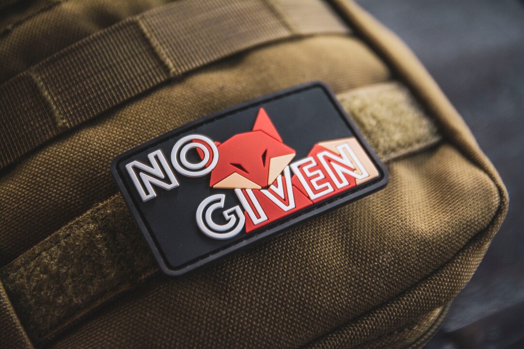 No Fox Given | PVC Morale Patch - Etsy