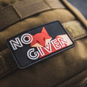 Ingen räv given | PVC Moral Tygmärke