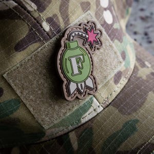 F-Bomb Military Themed PVC Morale Patch