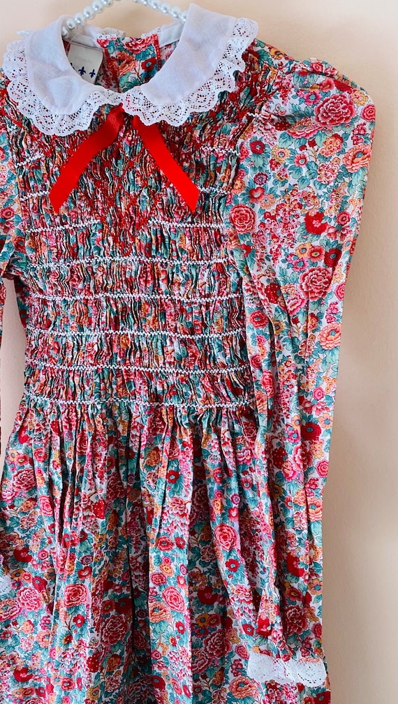 6-7 years: Floral Smocked Easter Dress Liberty of… - image 8