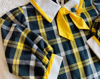4-5 years: Fall Plaid Dress Girls School Outfits Kindergarten Girl STEM Gifts for Girls Vintage 60s Girls Clothes Fall Children's Clothes