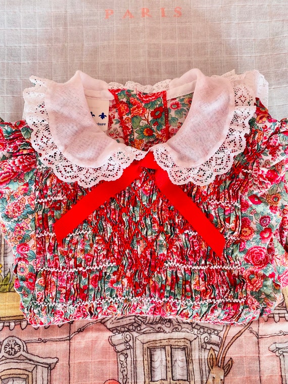 6-7 years: Floral Smocked Easter Dress Liberty of… - image 10