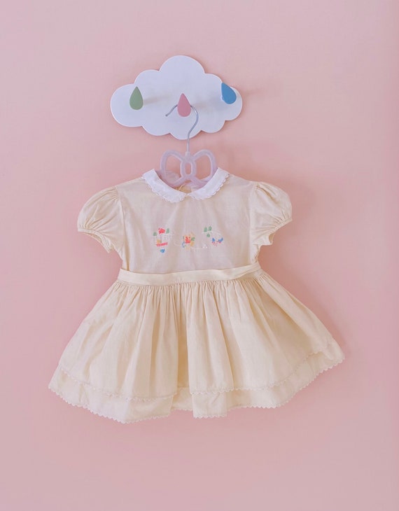 9-12months:Twirly Baby Girl Easter 50s Embroidere… - image 2
