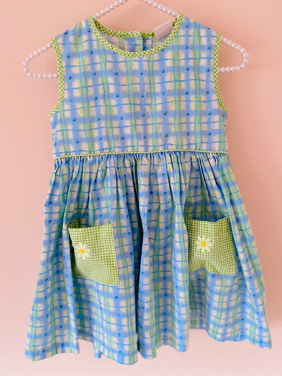 5T Vintage Daisy Dress Spring Pastels Dress Toddler … Gem