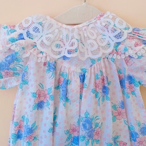 0-3 months: New Baby Girl Outfit Coming Home Outfit Vintage Baby Girl Pastel Fabric Romper Gift for Niece Granddaughter Baby Shower Gift
