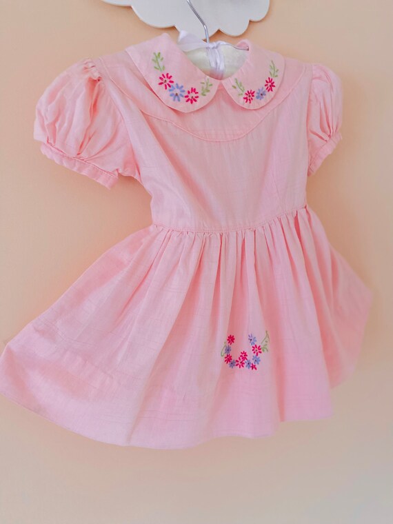 12-18 months: First Birthday Pink Dress Embroider… - image 8