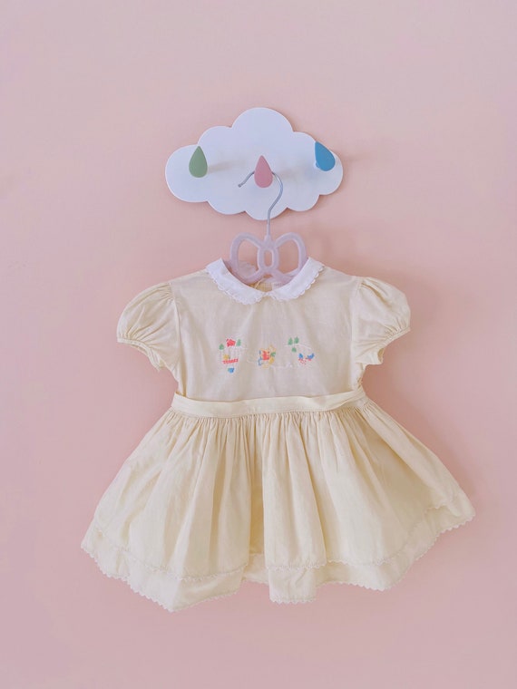 9-12months:Twirly Baby Girl Easter 50s Embroidere… - image 3