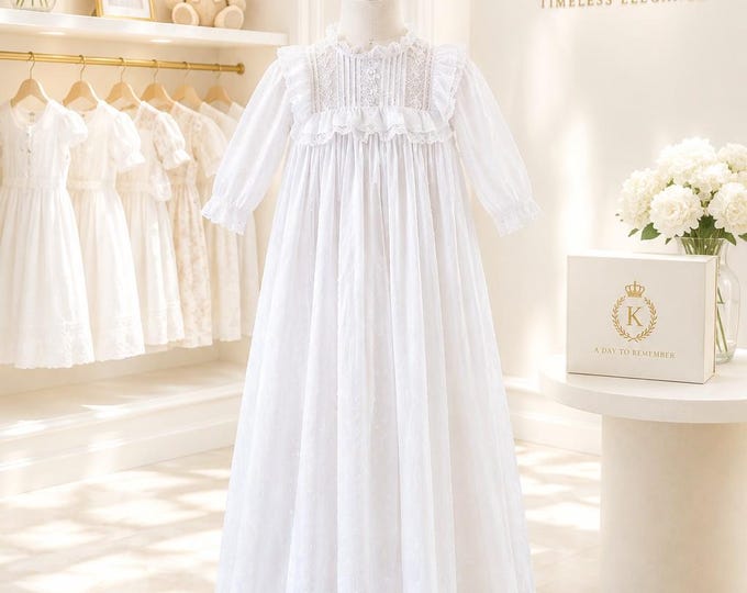 Royal Style Baptism Gown