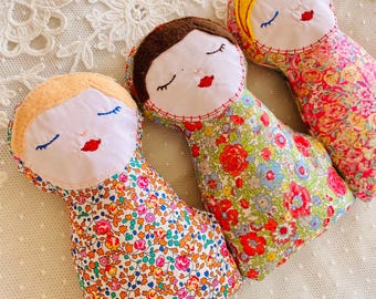Poupées souples faites main Poupées Kokeshi Cadeaux uniques pour fille