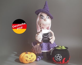 Halloween Hexe Natascha - Amigurumi Häkelanleitung