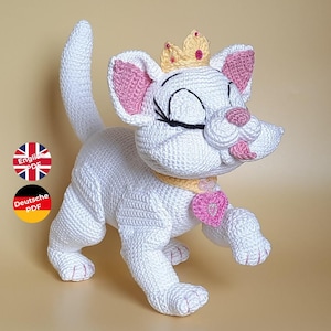 Katze Beleidigte Princess - Amigurumi Häkelanleitung