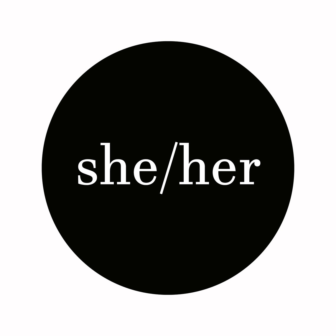 DIGITAL DOWNLOAD She Her Printable Etsy