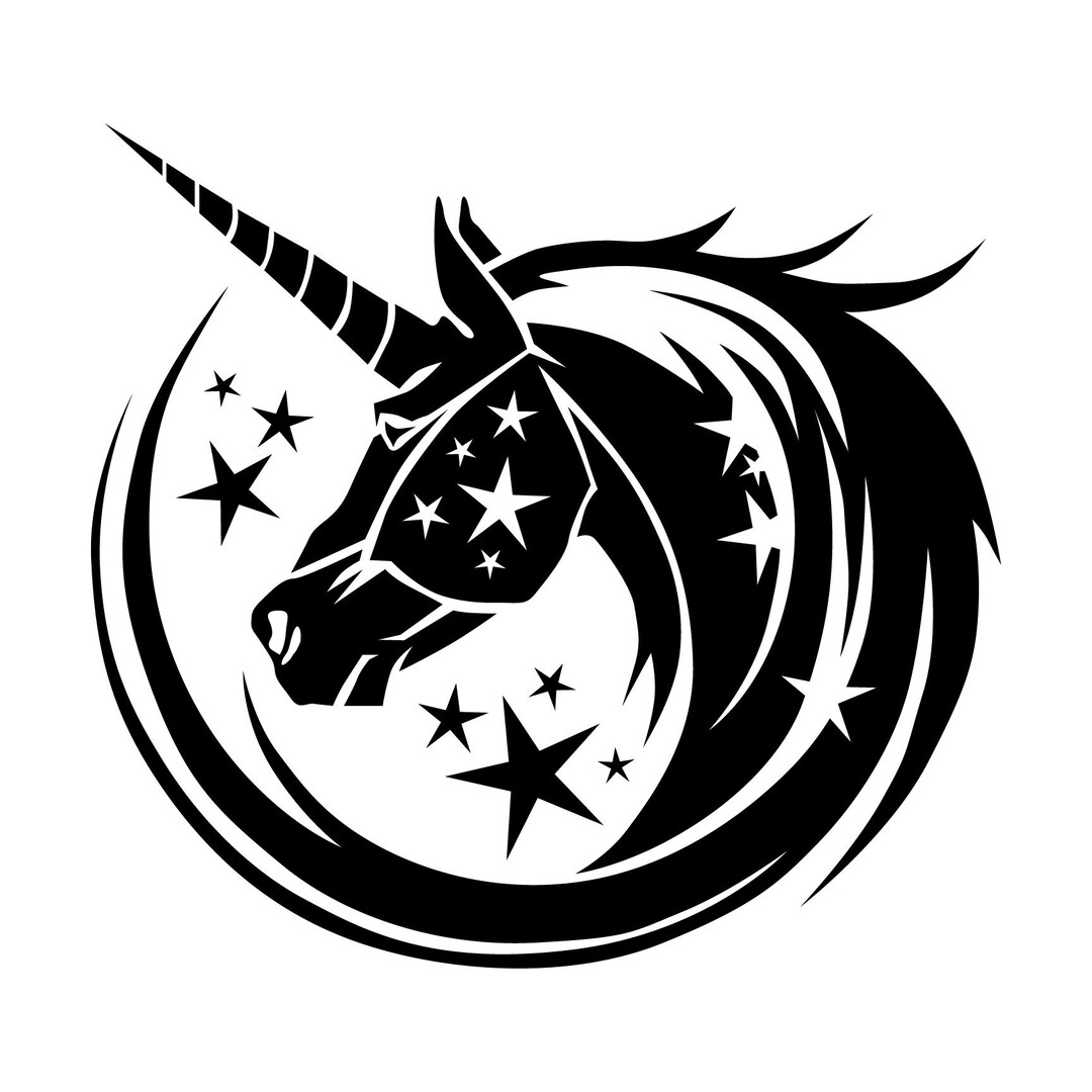 Unicorn Decal Unicorn Wall Decal Unicorn Large Vinyl Decal Etsy