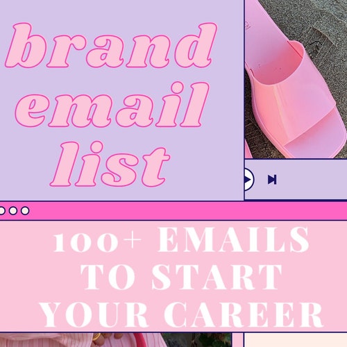 Influencer Brand Email List Fashion Blogger Work With Brand Etsy