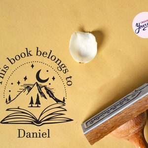 From the Library of, Custom Book Stamp, Classroom Stamps, Book Stamp, Book Stamp Personalized