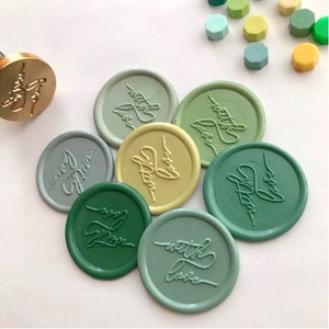 Individuelles Wachssiegel, Florales Wappen, Initiale Wachssiegel Stempel, Hochzeit, Wachssiegel zum Geburtstag, Quitnceanera, Süßer Sechzehner, Verlobung