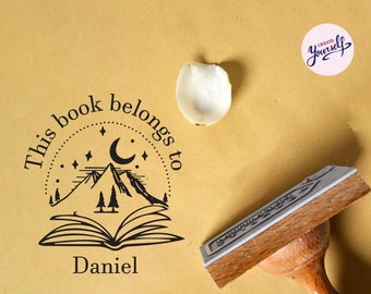 Custom Library Book Stamp, Personalized Teacher Stamp