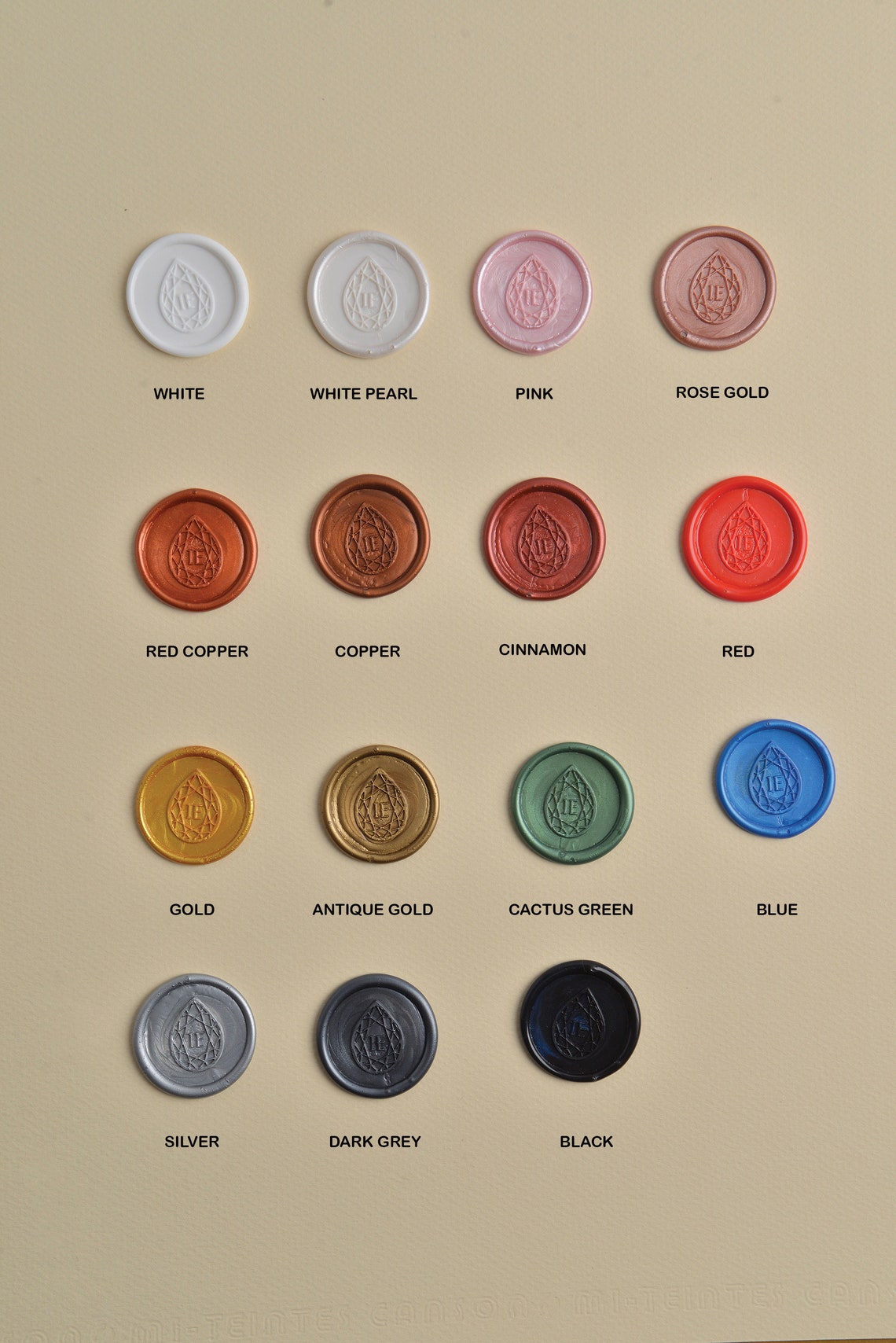 Custom Seal Wax Stamp Rose Gold Wax Seal Wax Seal Stamp Wax Etsy