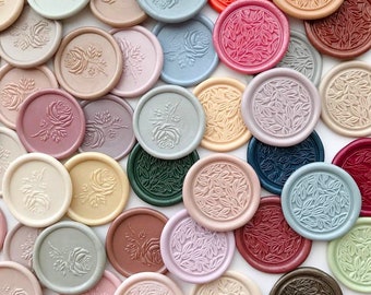 Custom Wedding Wax Seal Stamp, Personalized Initial, Self Adhesive