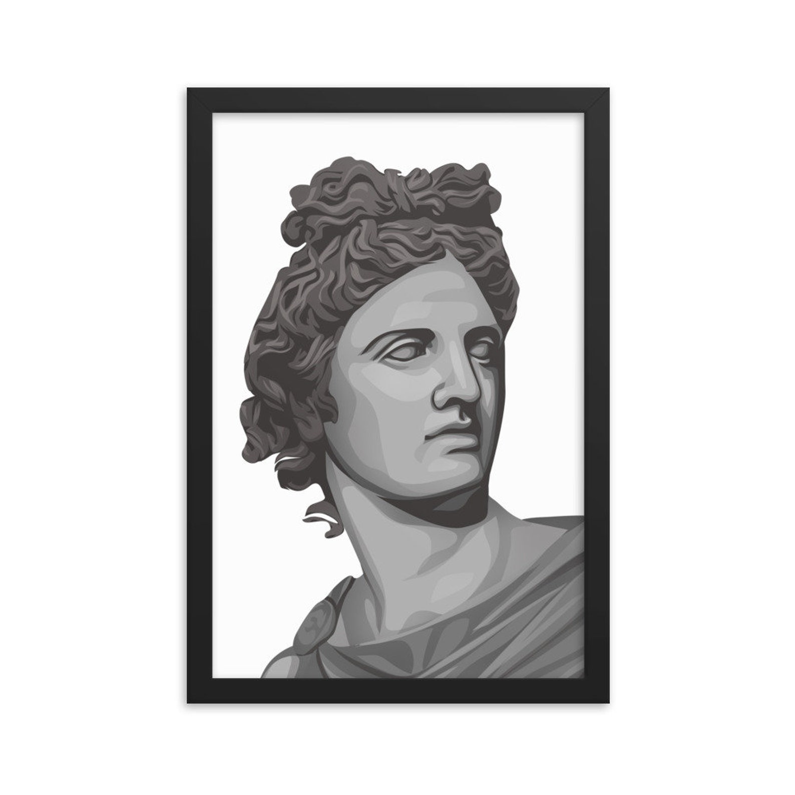Apollo Greek God Framed Poster Home Decor | Etsy