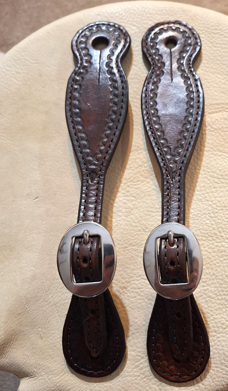 New! Studmaster Western Spur Straps with Stitching
