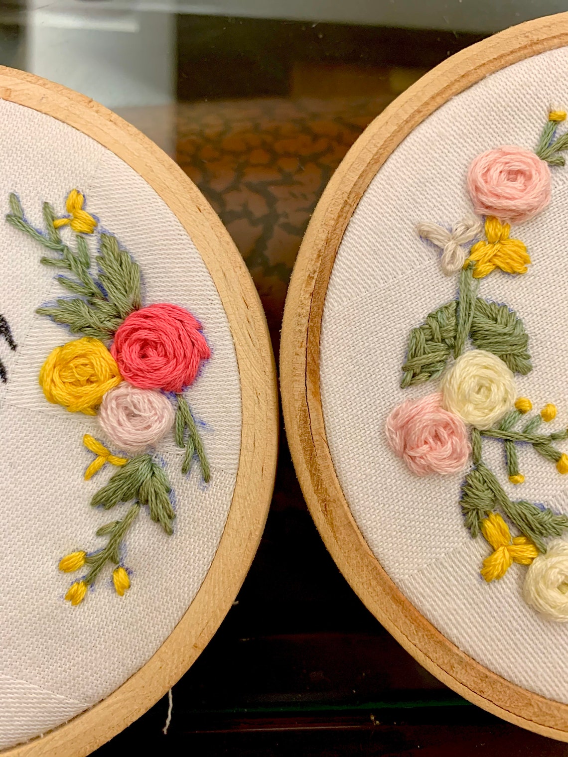 Personalised Embroidered Hoops 4'' Embroidery Hoop Etsy